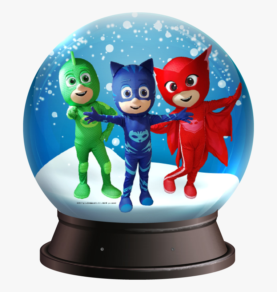 Foto Van Snowglobe Met Pj Masks - Pj Masks Snow Globe, Transparent Clipart