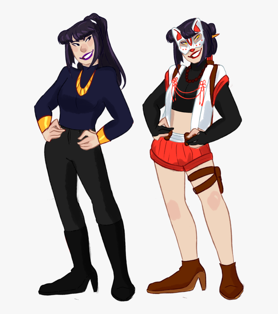 Clip Art Kitsune Costume - Halloween Costume, Transparent Clipart