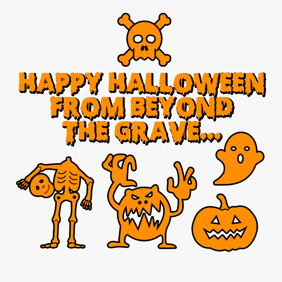 Happy Halloween From Beyond The Grave, Transparent Clipart