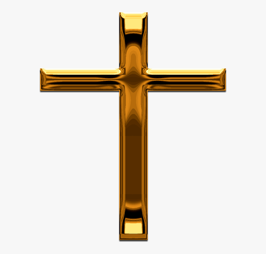 Pin Gold Cross Clip Art - Transparent Background Cross Gif, Transparent Clipart