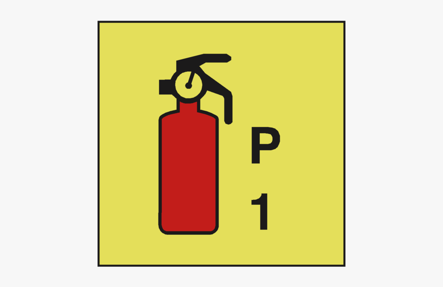 Powder Fire Extinguisher P1 Imo - Powder Fire Extinguisher 2kg Imo Symbol, Transparent Clipart