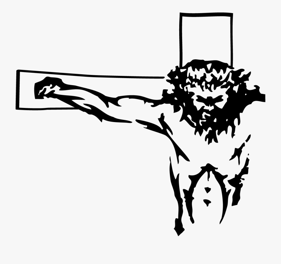 Christian Cross Crucifix Clip Art - Jesus On The Cross Svg, Transparent Clipart