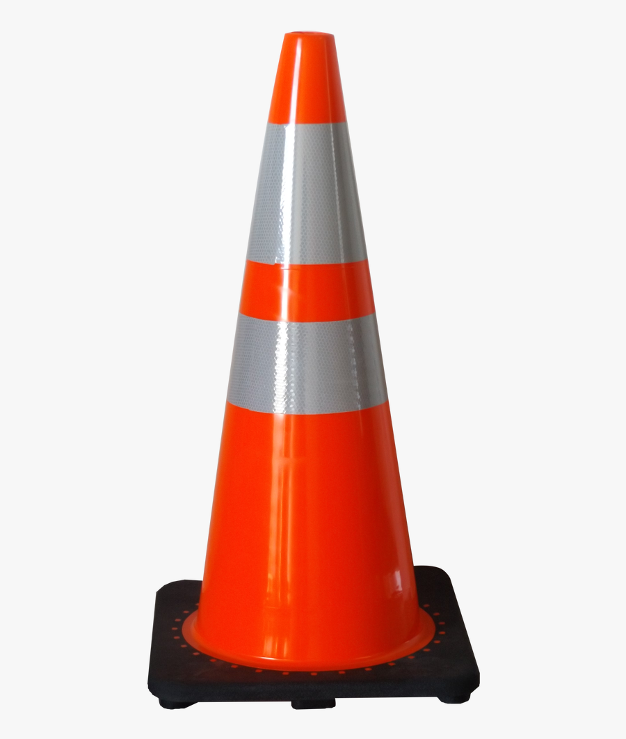 28” Cone 7lb Hi-intensity Pvc Traffic Cone - Traffic Cone 28 Inches, Transparent Clipart
