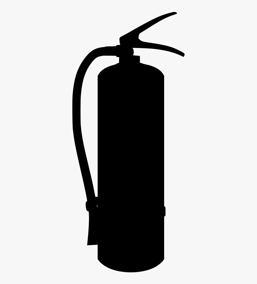 Transparent Fire Extinguisher Png - Clipart Fire Extinguisher Black, Transparent Clipart