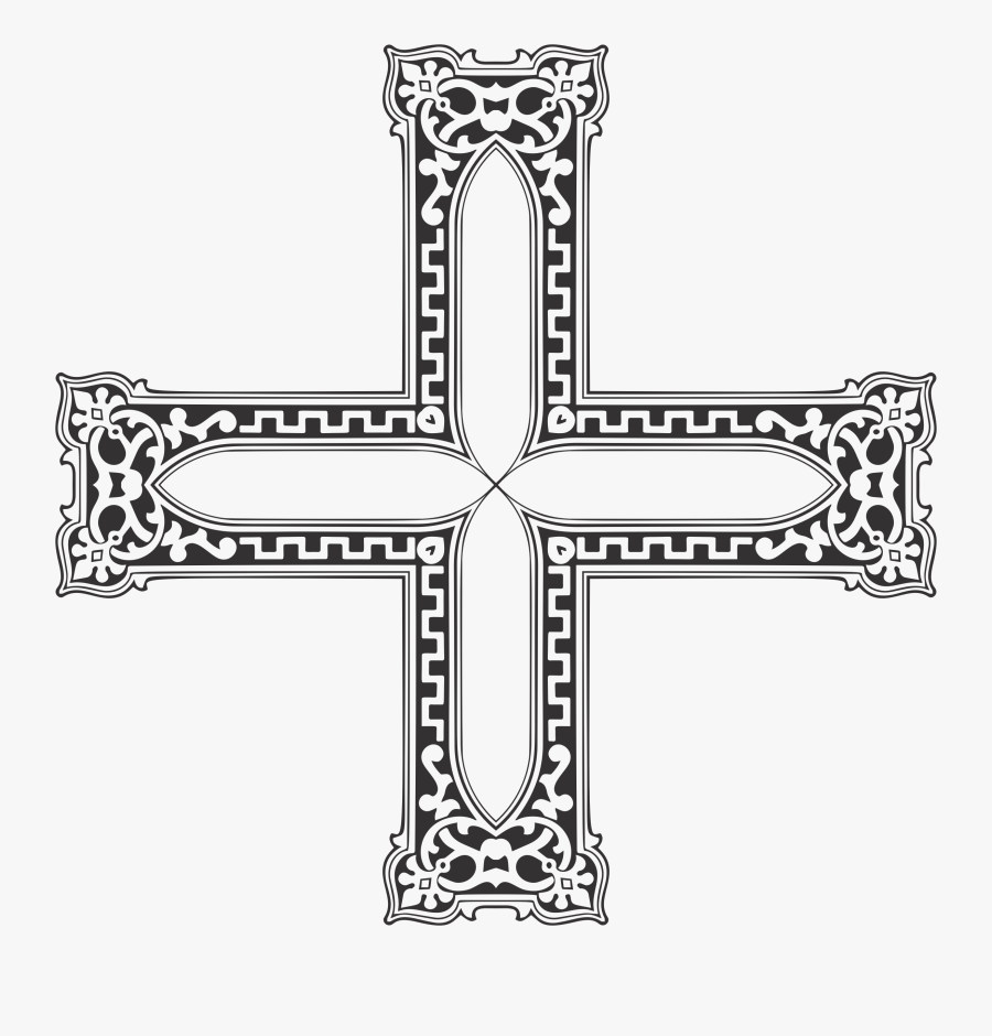 Transparent Decorative Cross Png - Christian Cross, Transparent Clipart