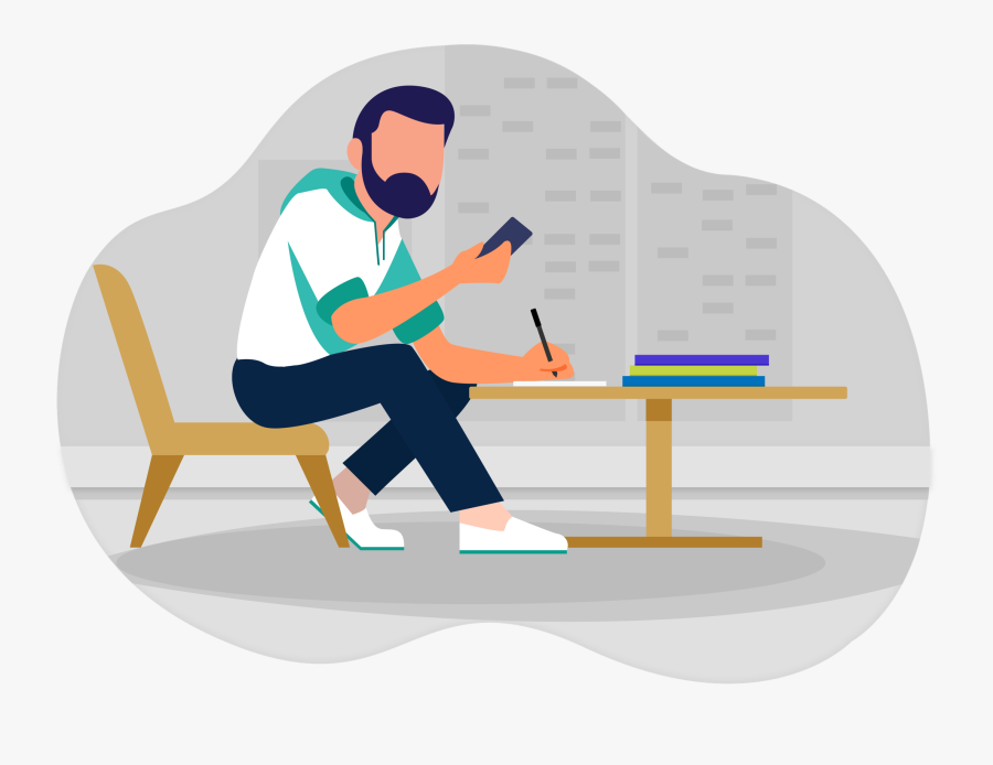 Writers - Sitting, Transparent Clipart