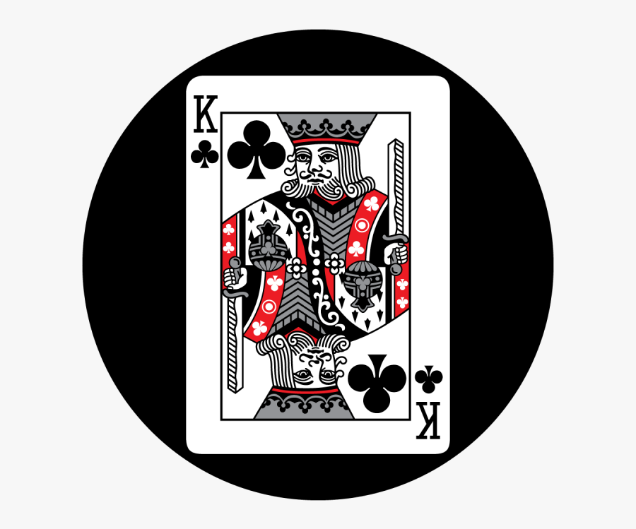 Transparent King Of Hearts Playing Card Clipart - King Of Clubs, Transparent Clipart