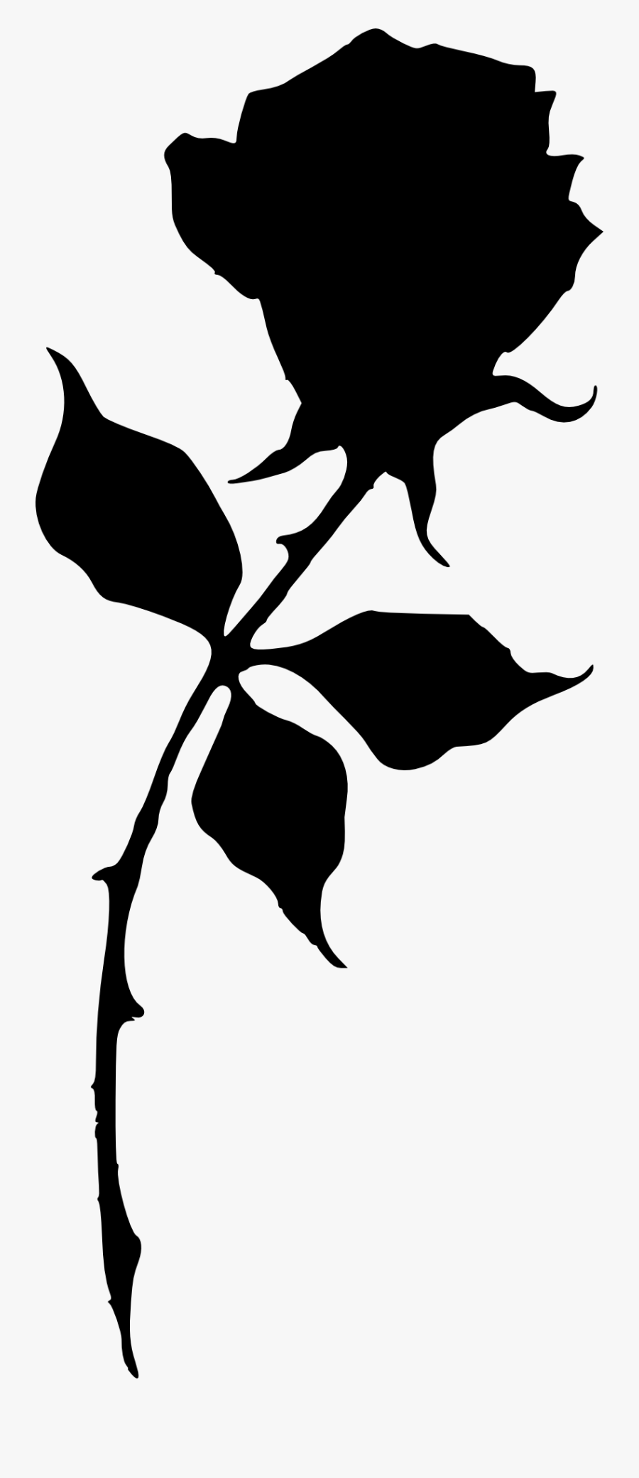 842 × 2000 Px - Clip Art Rose Silhouette, Transparent Clipart