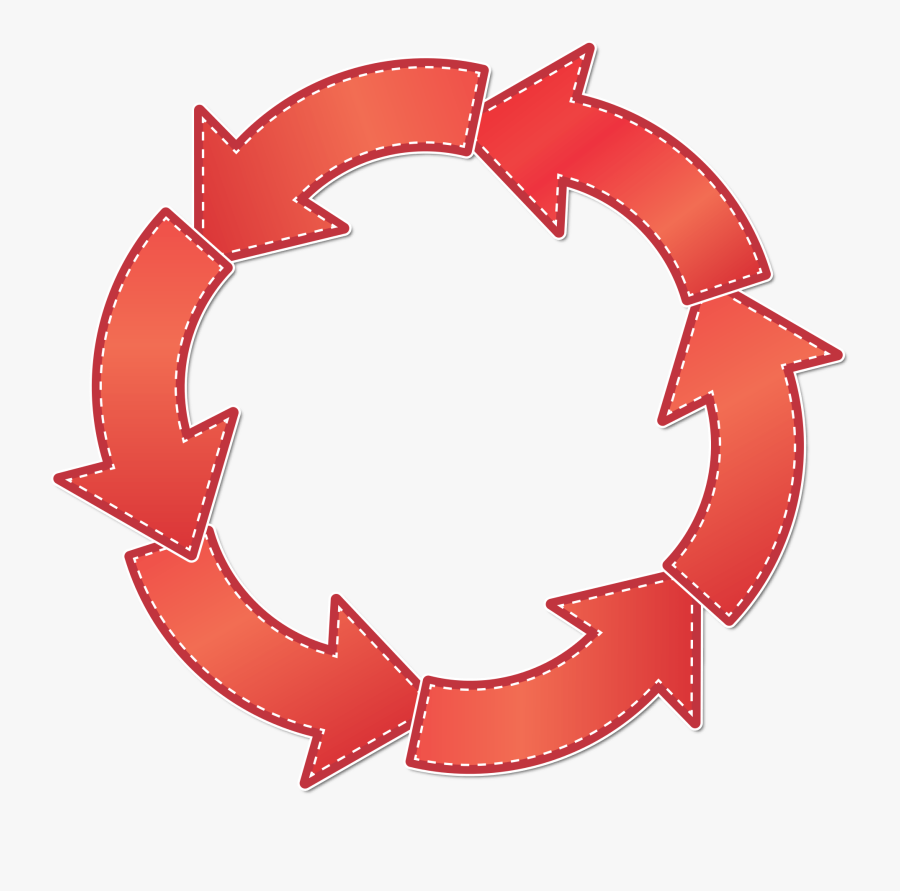 Goals Clipart Smart Goal - Six Arrow Circle, Transparent Clipart