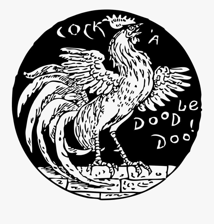 Cock A Doodle Doo - Gambar Tribal Ayam Jago, Transparent Clipart