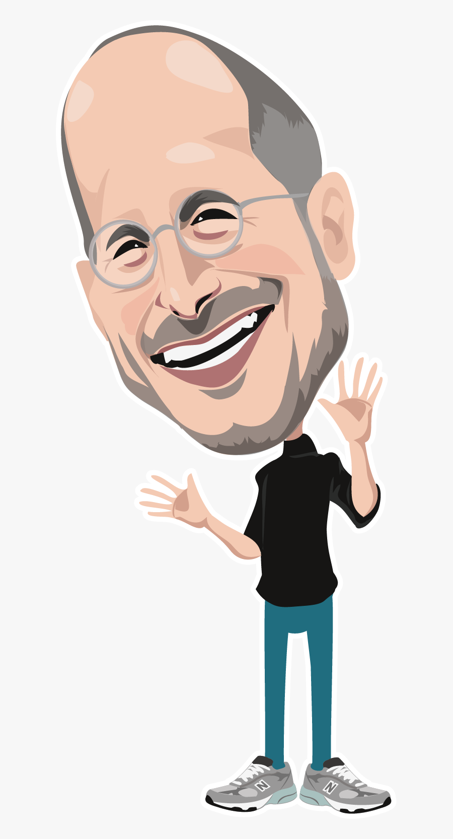 The Most Dangerous Role Model For Business Leaders - Steve Jobs Caricatura Png, Transparent Clipart