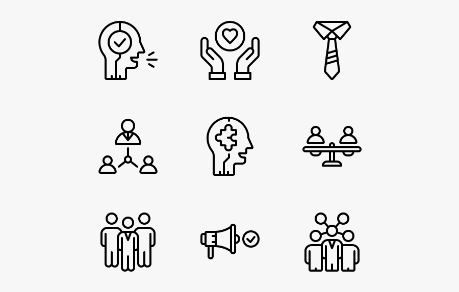 Line-art - Outline Family Icon, Transparent Clipart