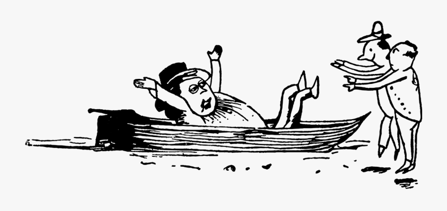 Vintage Sketch Doodle Free Picture - Limericks Boat, Transparent Clipart