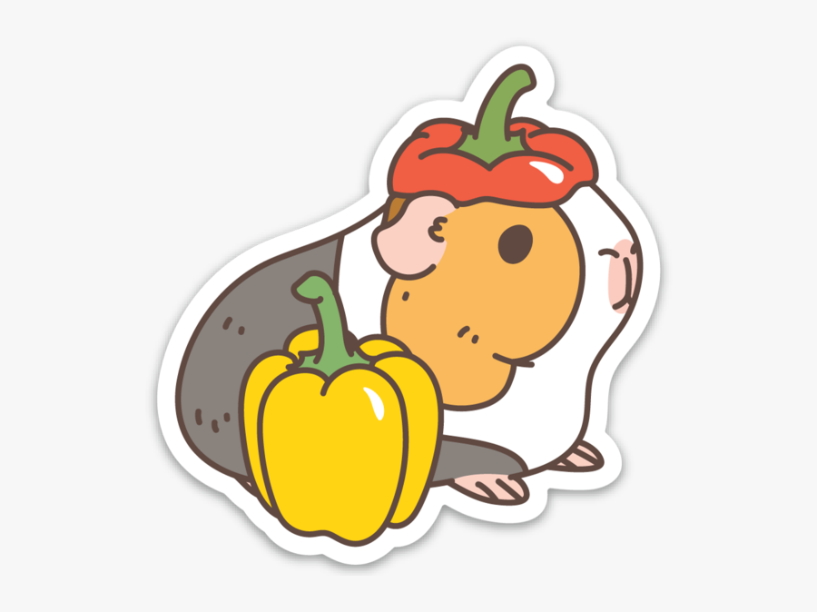 Guinea Pig Sticker, Transparent Clipart
