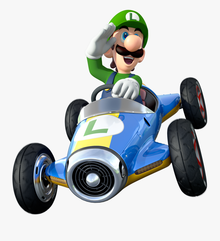 Transparent Go Karts Clipart - Mario Kart 8 Luigi Png, Transparent Clipart