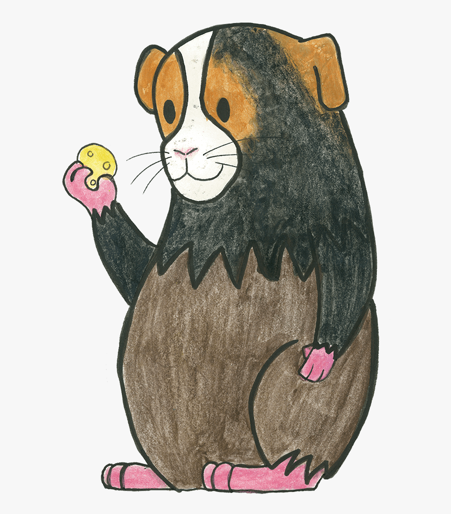 Cute Picture Of Ginny The Guinea Pig - Cartoon, Transparent Clipart