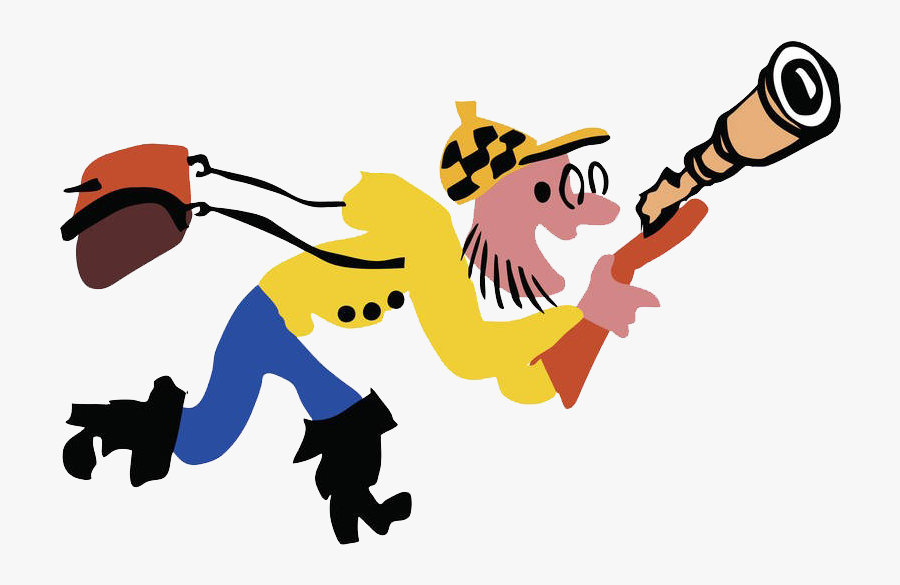 Transparent Paparazzi Accessories Clipart - Running Photographer Clipart, Transparent Clipart