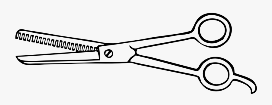 Scissors, Shears, Barber, Cut, Cutting, Trim, Trimming - Thinning Scissors Clip Art, Transparent Clipart