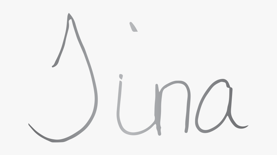 The Tina - Calligraphy, Transparent Clipart