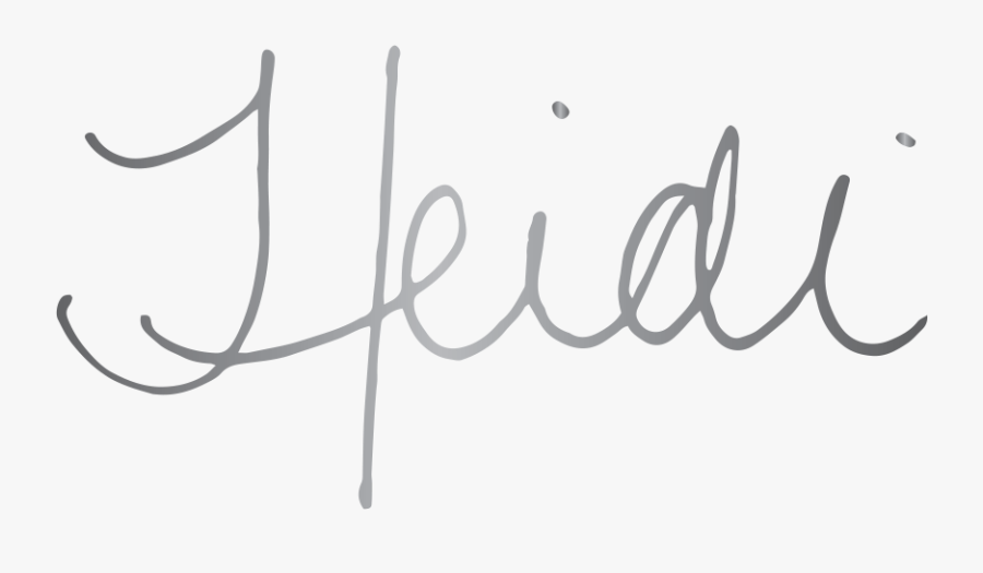 The Heidi - Calligraphy, Transparent Clipart