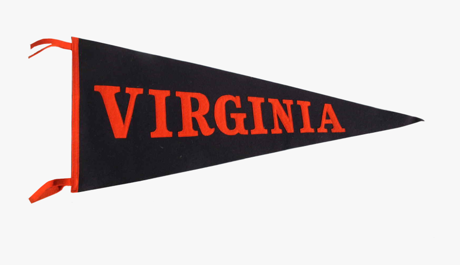 Uva Football Memorabilia Stuff I Wish Owned - Uva Pennant, Transparent Clipart