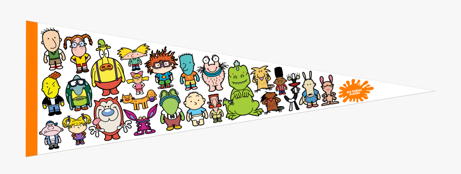 Image Of Nicktoons Felt Pennant, Transparent Clipart
