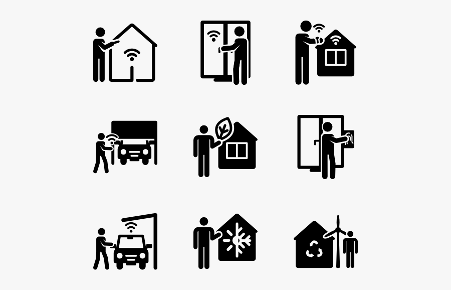 Smart Home - Supermarket Icons, Transparent Clipart