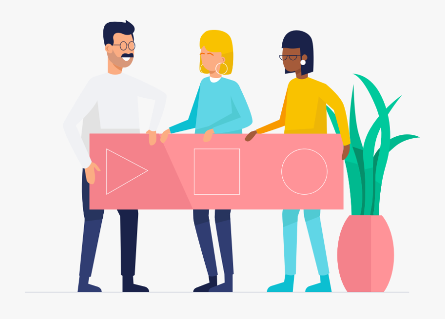 Teamwork & Startup Illustrations, Transparent Clipart