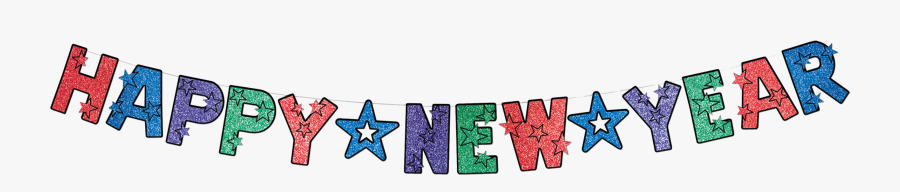 Happy New Year - Transparent Happy New Year Banner, Transparent Clipart