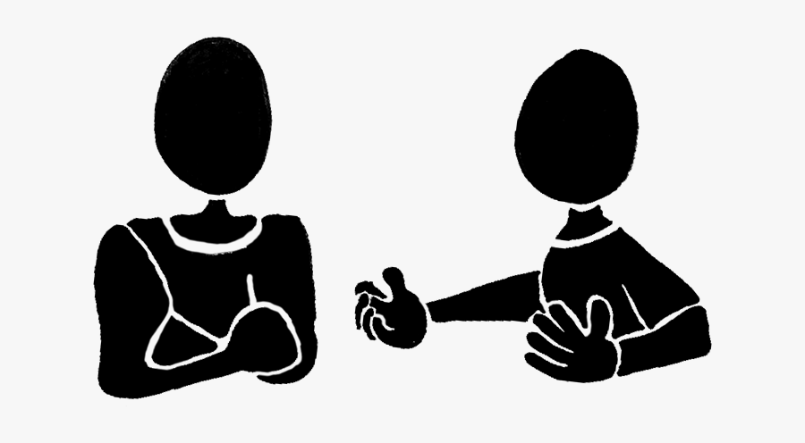 Two-way Conversation With One Person Explaining And - Illustration, Transparent Clipart