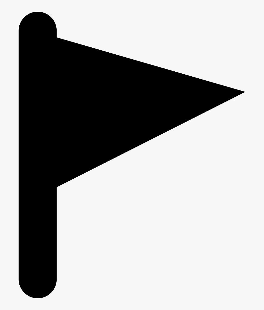 Pennant - Triangle Flag Icon Svg, Transparent Clipart