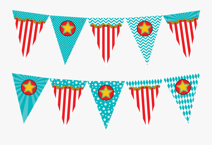 Carnival Pennants - Transparent Background Carnival Banner, Transparent Clipart