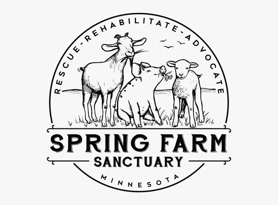 Spring Farm Sanctuary Donate Sponsor Logo Transparent - Spring Farm Sanctuary Logo, Transparent Clipart