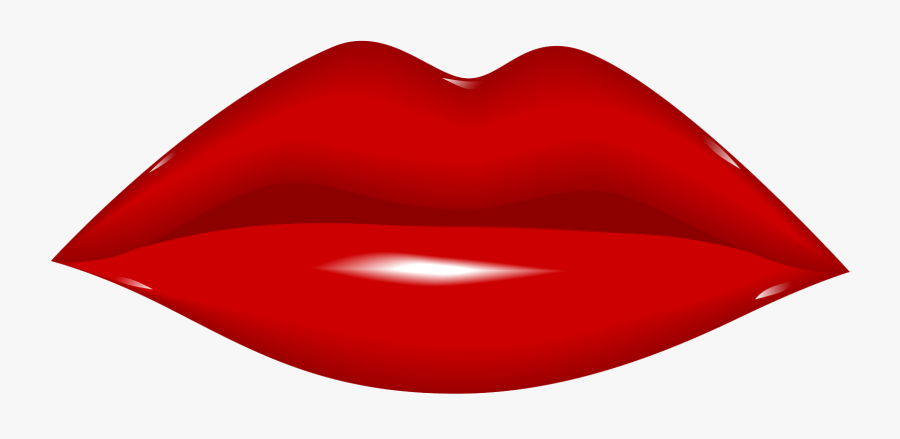 Big Red Lips Png Download - Transparent Red Lips, Transparent Clipart