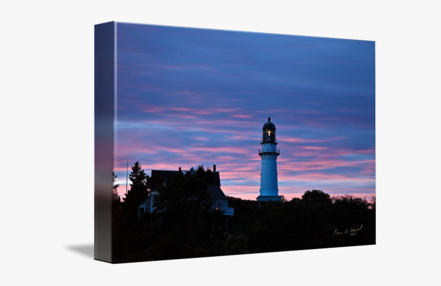 Clip Art Cape Elizabeth Light By - Lighthouse, Transparent Clipart