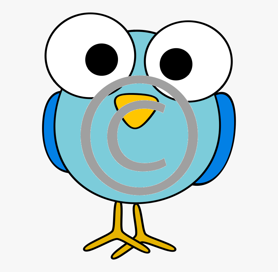 Cartoon Bird With Big Eyes, Transparent Clipart