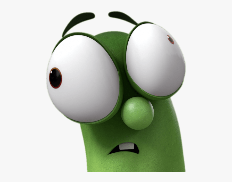 Larry The Cucumber Googly Eyes - Cartoon, Transparent Clipart