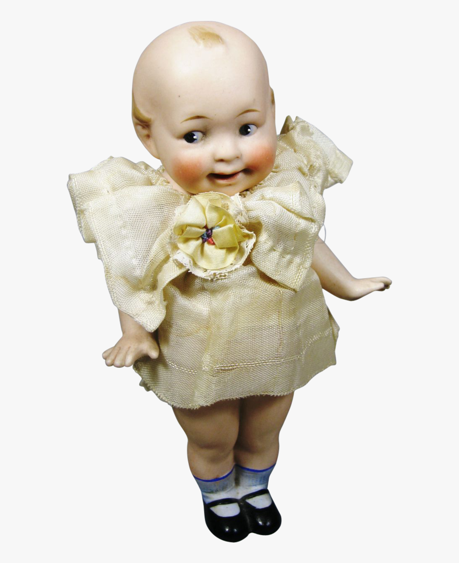 Antique German Huge All Bisque Googly Eye Wide Awake - Doll, Transparent Clipart
