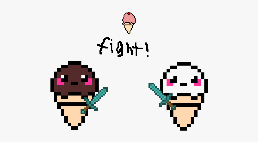 Pixel Ice Cream Cone, Transparent Clipart