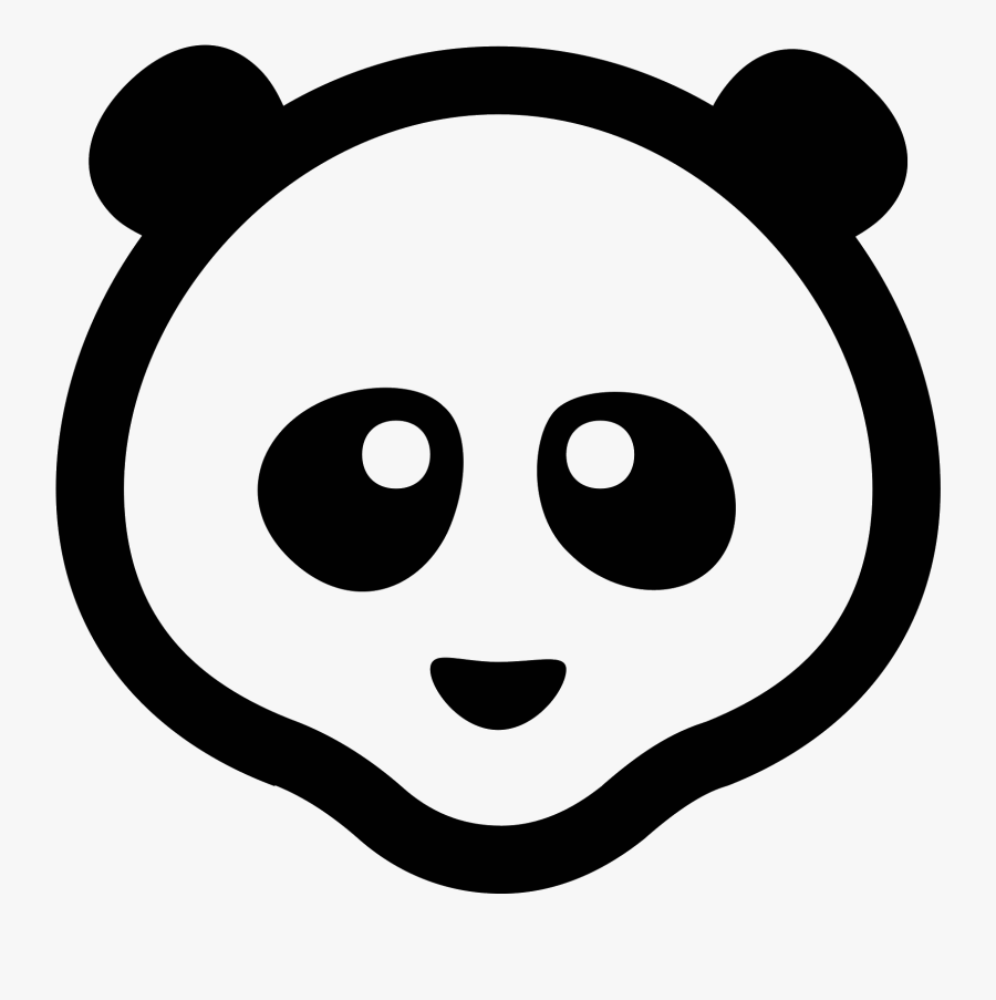 Transparent Giant Panda Png - Panda Icono Png, Transparent Clipart