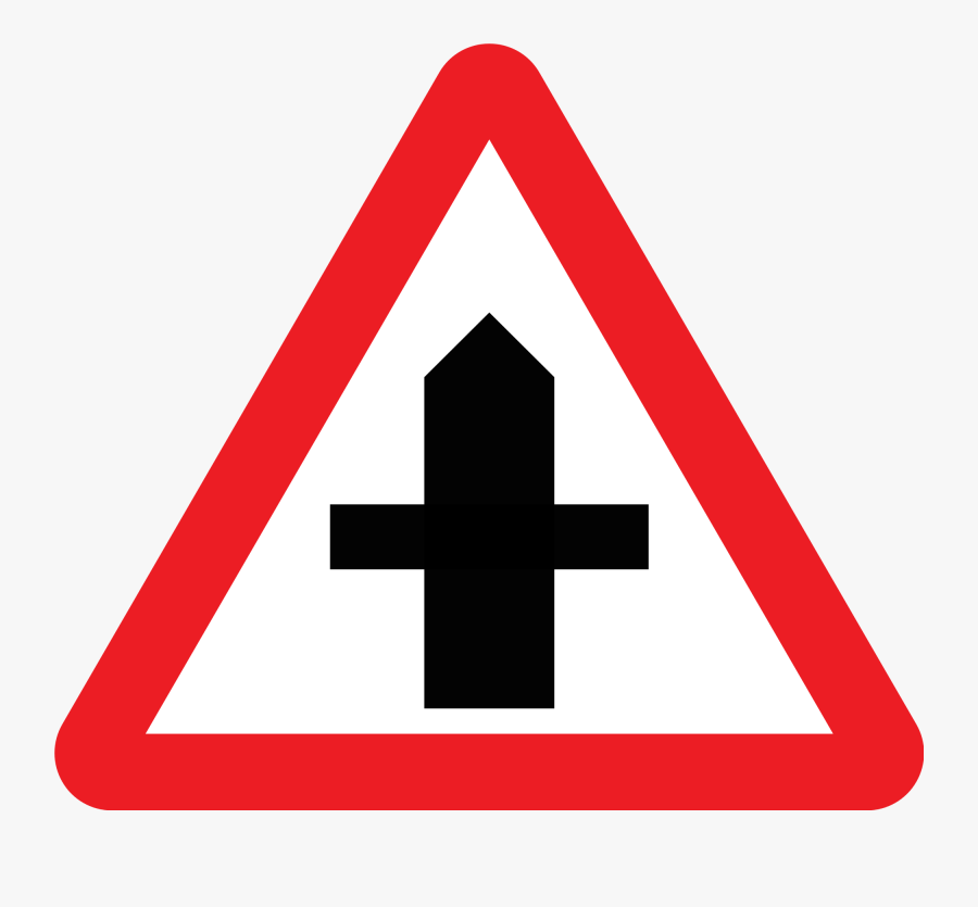 Cross Road Sign Uk, Transparent Clipart