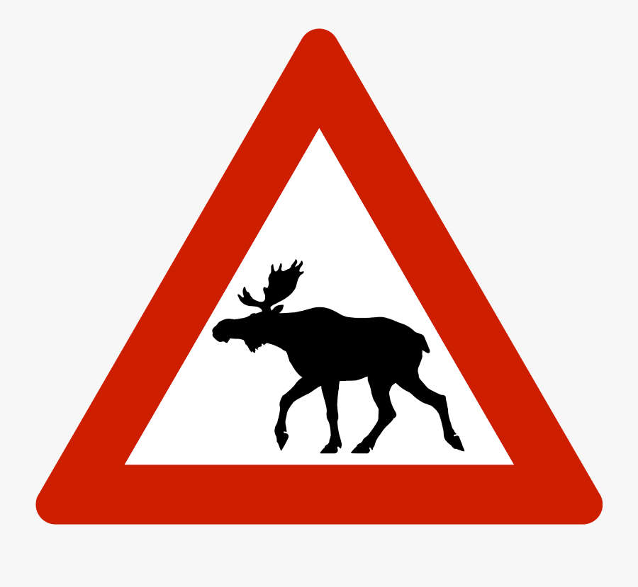 Moose Sign, Transparent Clipart