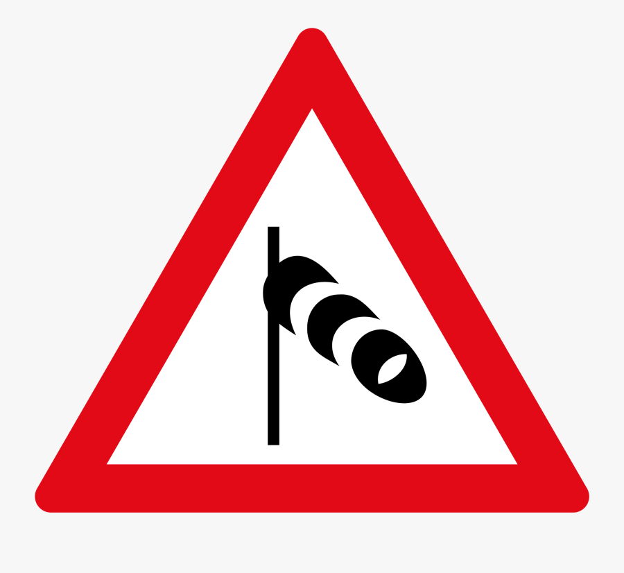 Winding Road Sign Right Left - Two Way Road Sign, Transparent Clipart