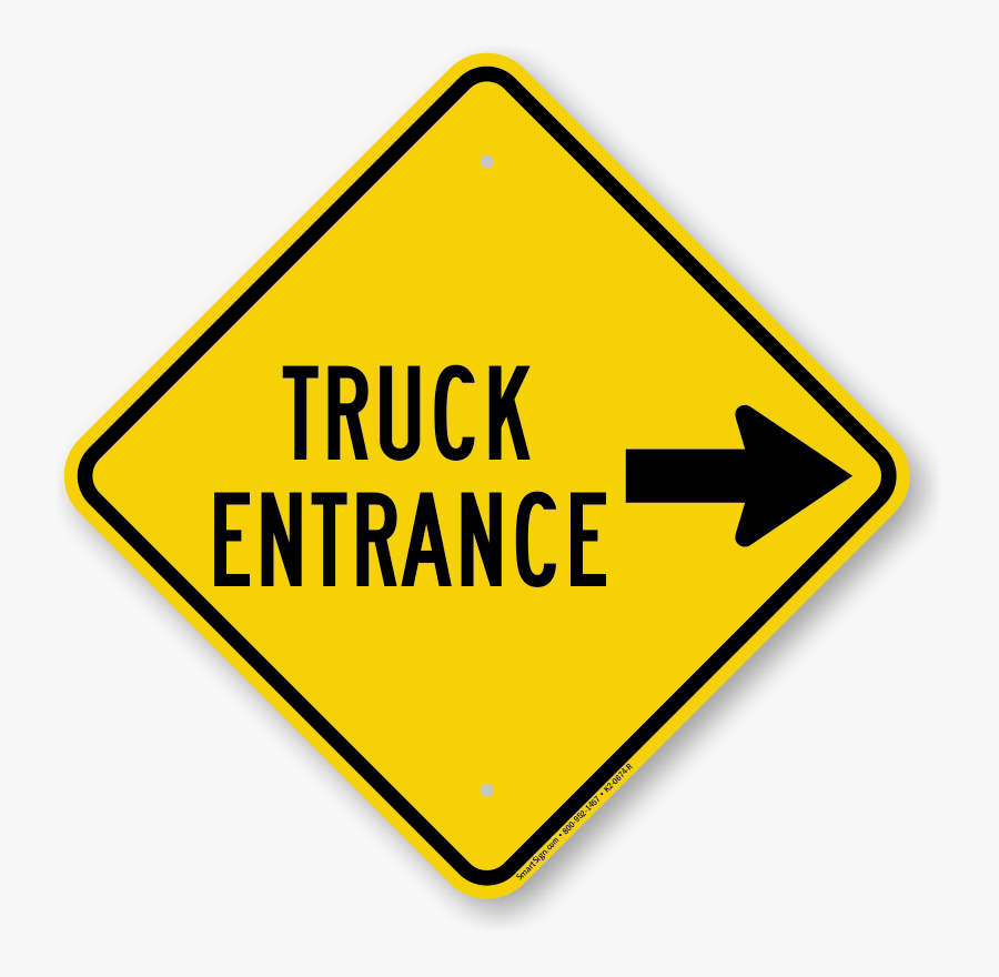Truck Route Signs Zoom - Work In Progress Sign, Transparent Clipart