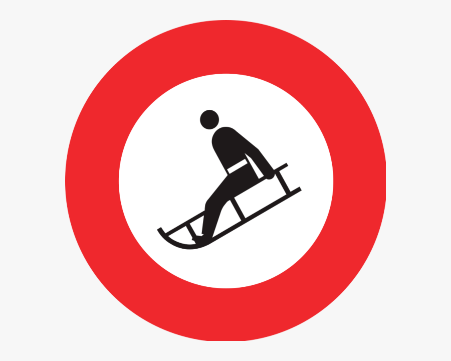 Schlitteln Verboten, Transparent Clipart