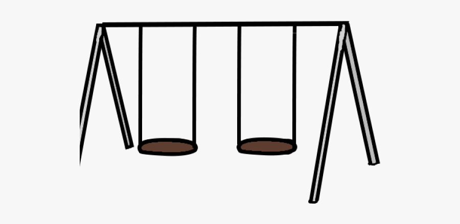 Swing Clipart Cute - Swing Set Clipart Black And White, Transparent Clipart