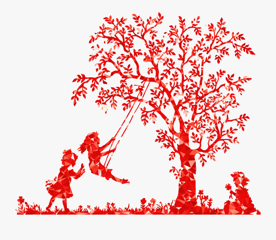 Art,petal,twig - Bird And Tree Silhouette, Transparent Clipart