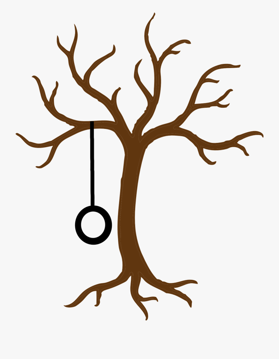 Tree, Child, Winter, Play, Swing, Bare, Tire - Bare Tree Clipart, Transparent Clipart