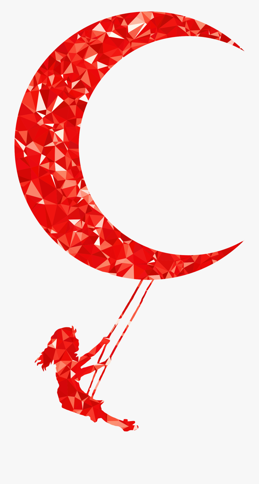 Ruby Lunar Swing Clip Arts - Free To The Moon & Back Svg, Transparent Clipart