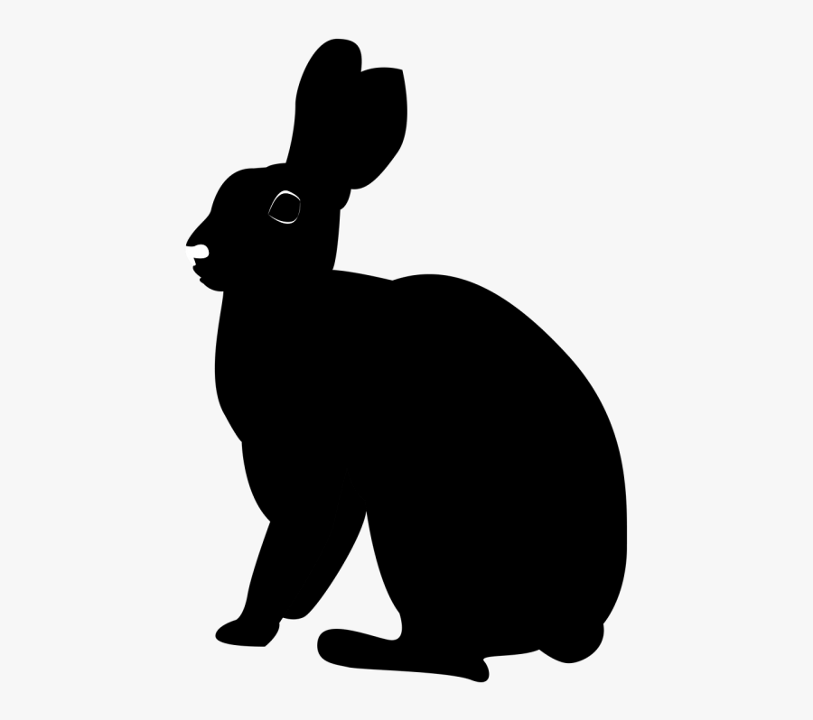 Black, Rabbit, Illustration, Pet, Silhouette, Png - Rabbit Silhouette Transparent Background, Transparent Clipart